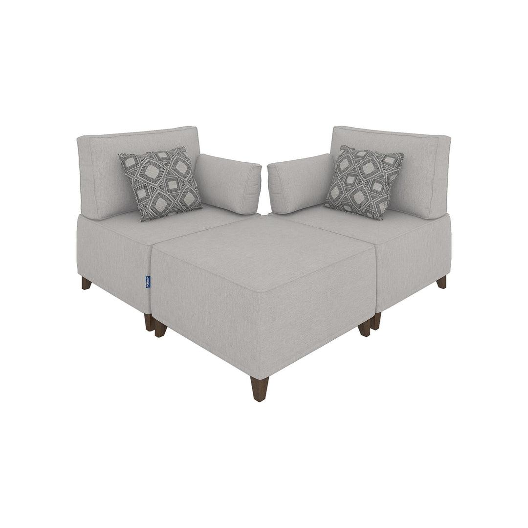Flexion 3-Piece Duo Lounge – Premium Modular Sectional with Washable Slipcovers - FlexionHome