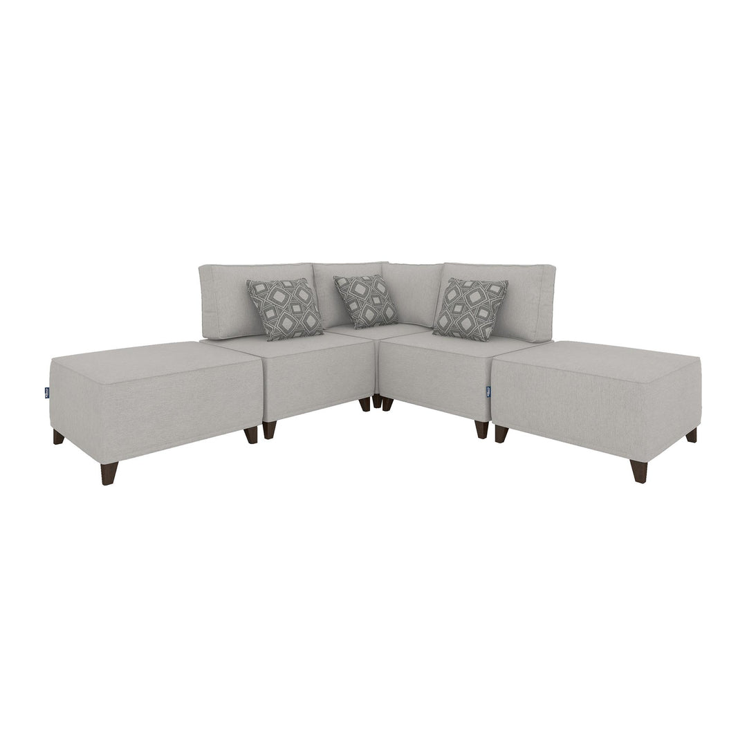 Flexion 5-Piece Corner Set – Premium Modular Sectional with Washable Slipcovers - FlexionHome