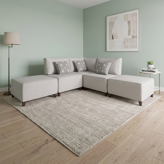 Flexion 5-Piece Corner Set – Premium Modular Sectional with Washable Slipcovers - FlexionHome