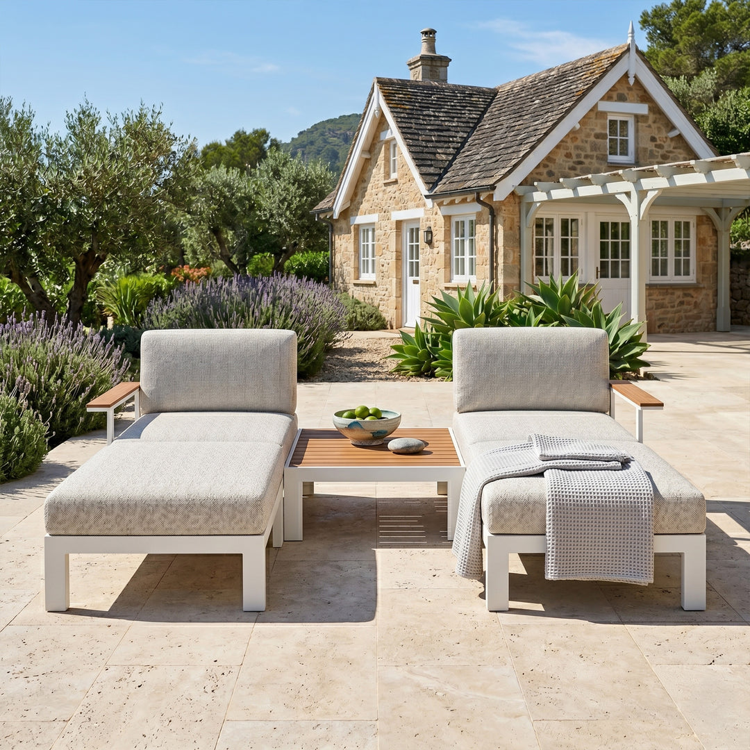 Flexion Home Newport 5‑Piece Outdoor Modular Patio Set - FlexionHome