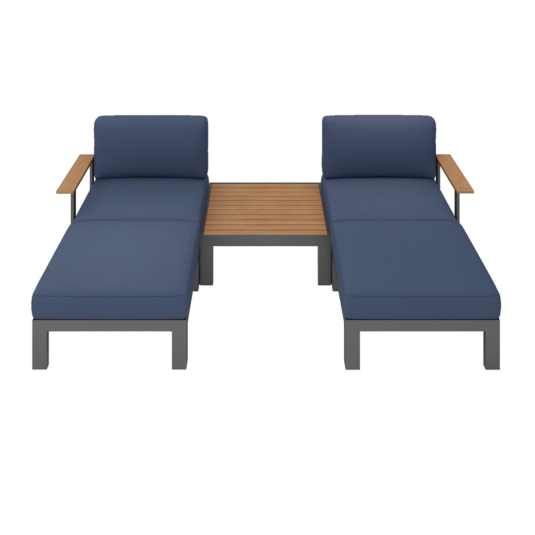 Flexion Home Newport 5‑Piece Outdoor Modular Patio Set - FlexionHome