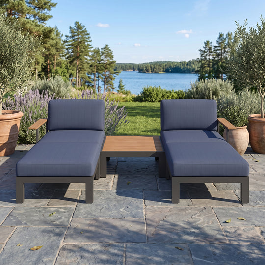 Flexion Home Newport 5‑Piece Outdoor Modular Patio Set - FlexionHome