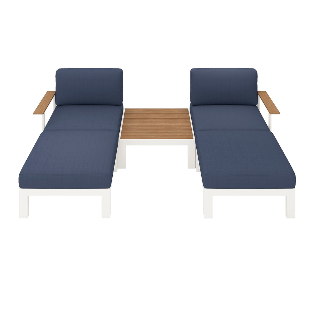 Flexion Home Newport 5‑Piece Outdoor Modular Patio Set - FlexionHome