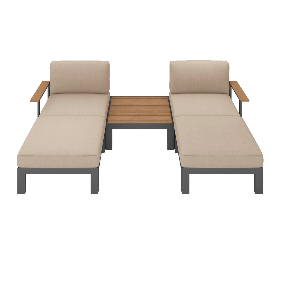Flexion Home Newport 5‑Piece Outdoor Modular Patio Set - FlexionHome