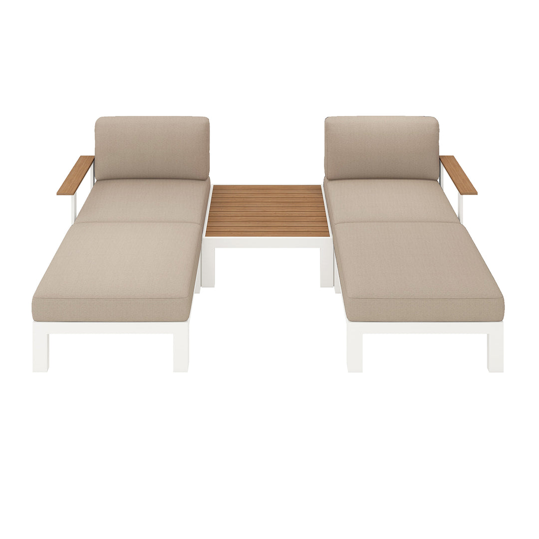 Flexion Home Newport 5‑Piece Outdoor Modular Patio Set - FlexionHome