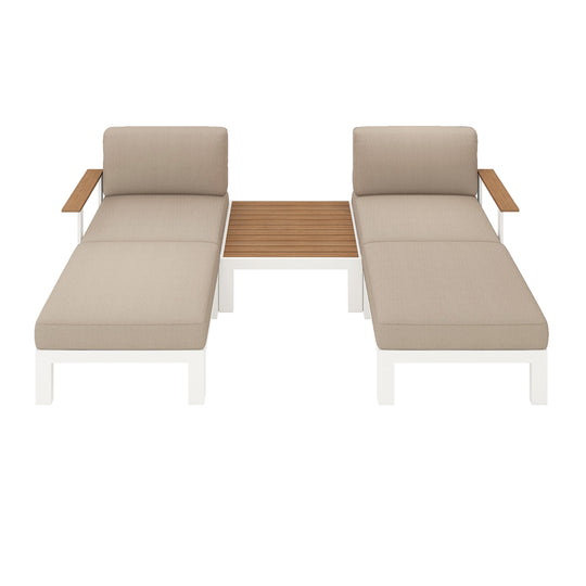 Flexion Home Newport 5‑Piece Outdoor Modular Patio Set - FlexionHome