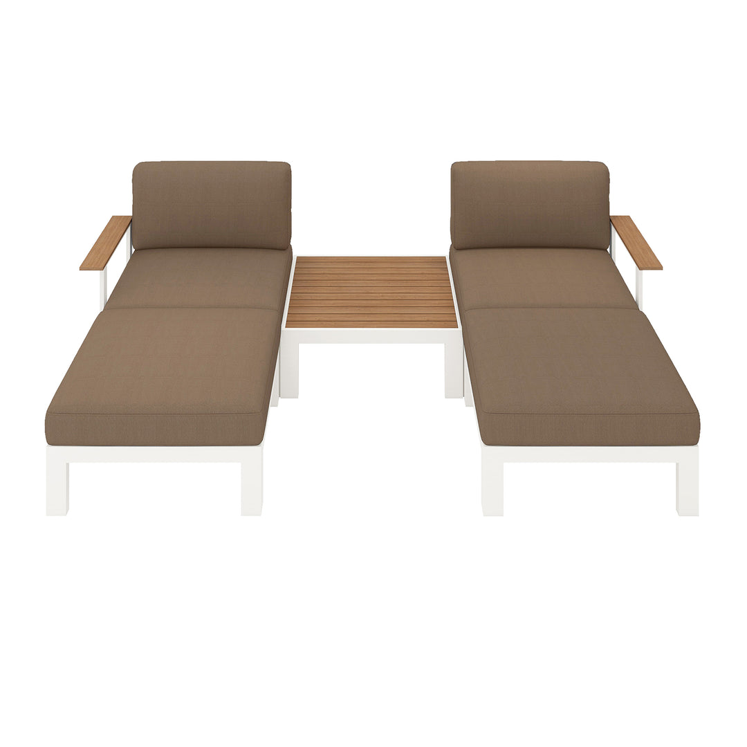 Flexion Home Newport 5‑Piece Outdoor Modular Patio Set - FlexionHome