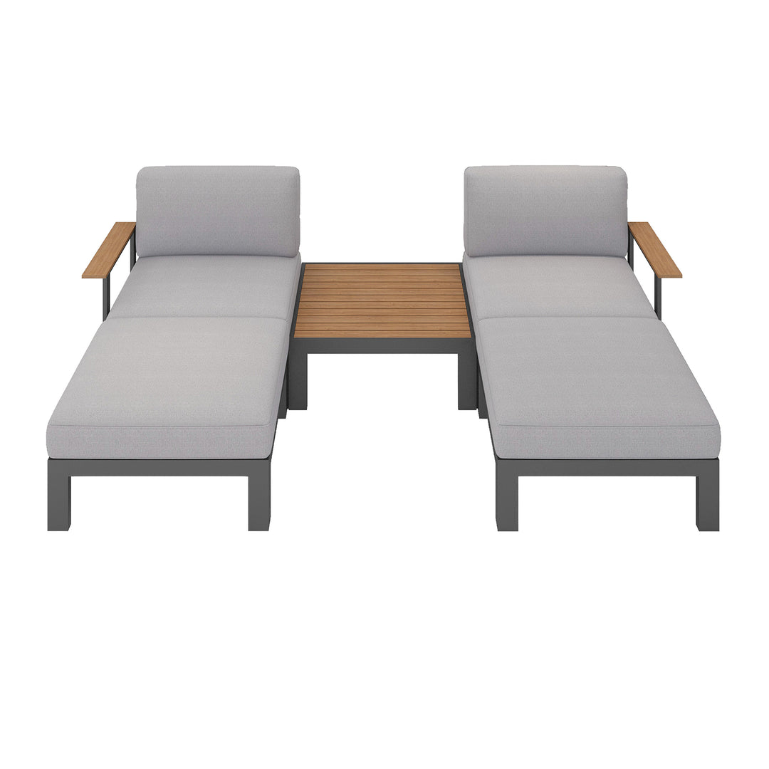 Flexion Home Newport 5‑Piece Outdoor Modular Patio Set - FlexionHome