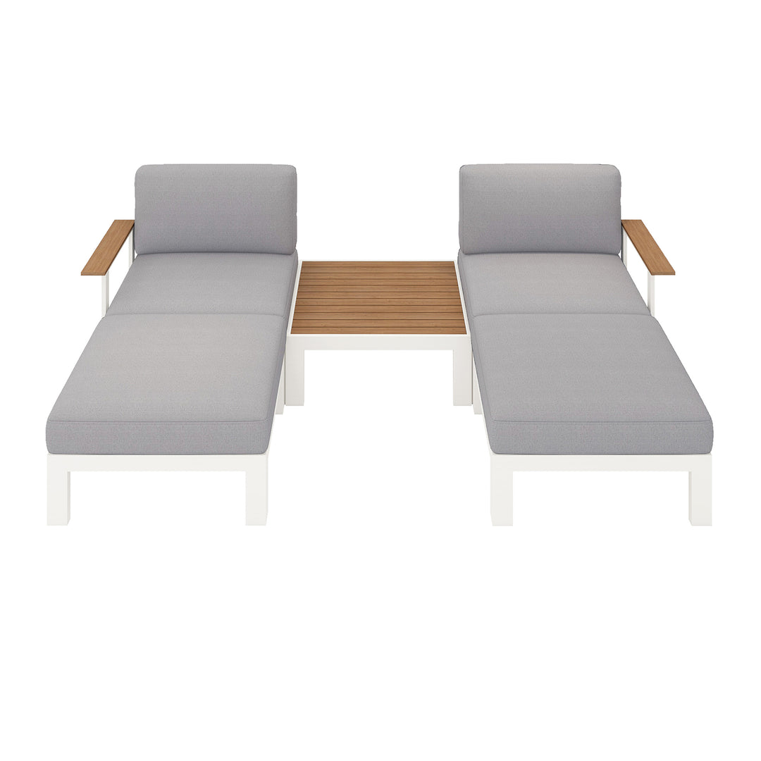 Flexion Home Newport 5‑Piece Outdoor Modular Patio Set - FlexionHome
