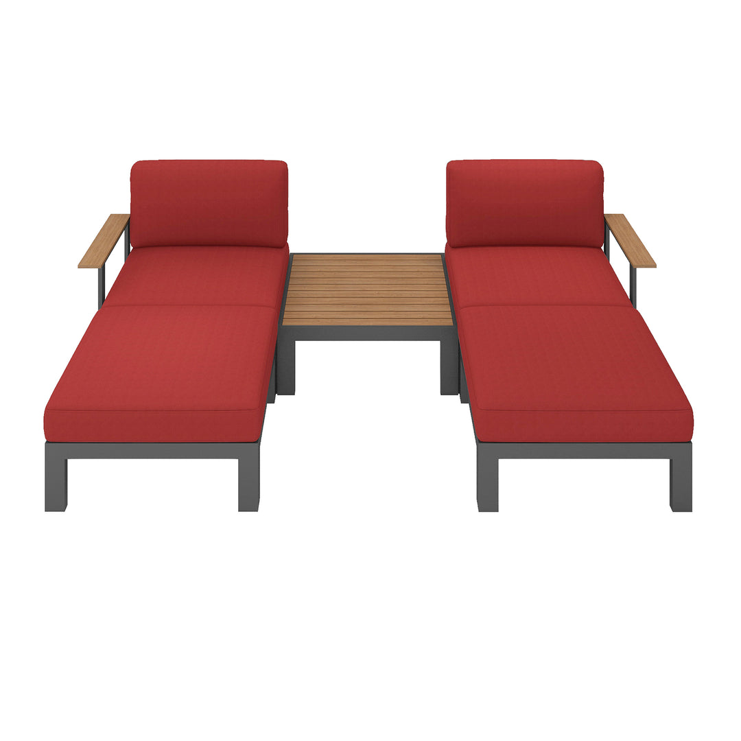 Flexion Home Newport 5‑Piece Outdoor Modular Patio Set - FlexionHome