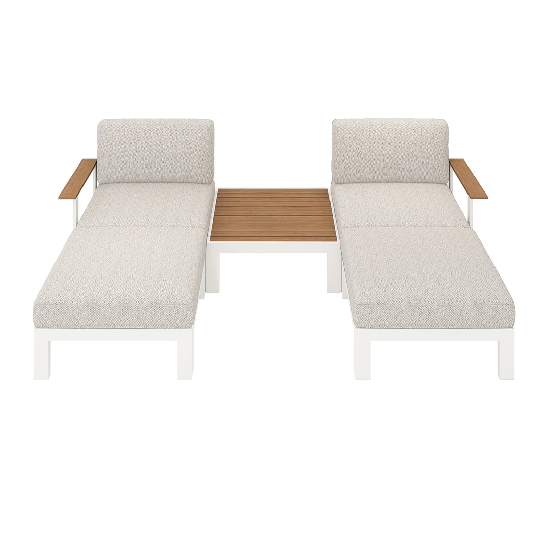Flexion Home Newport 5‑Piece Outdoor Modular Patio Set - FlexionHome