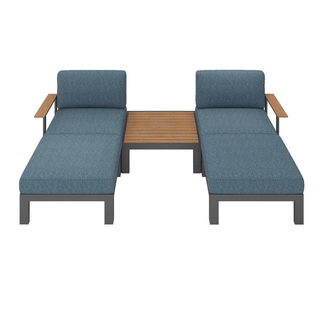 Flexion Home Newport 5‑Piece Outdoor Modular Patio Set - FlexionHome