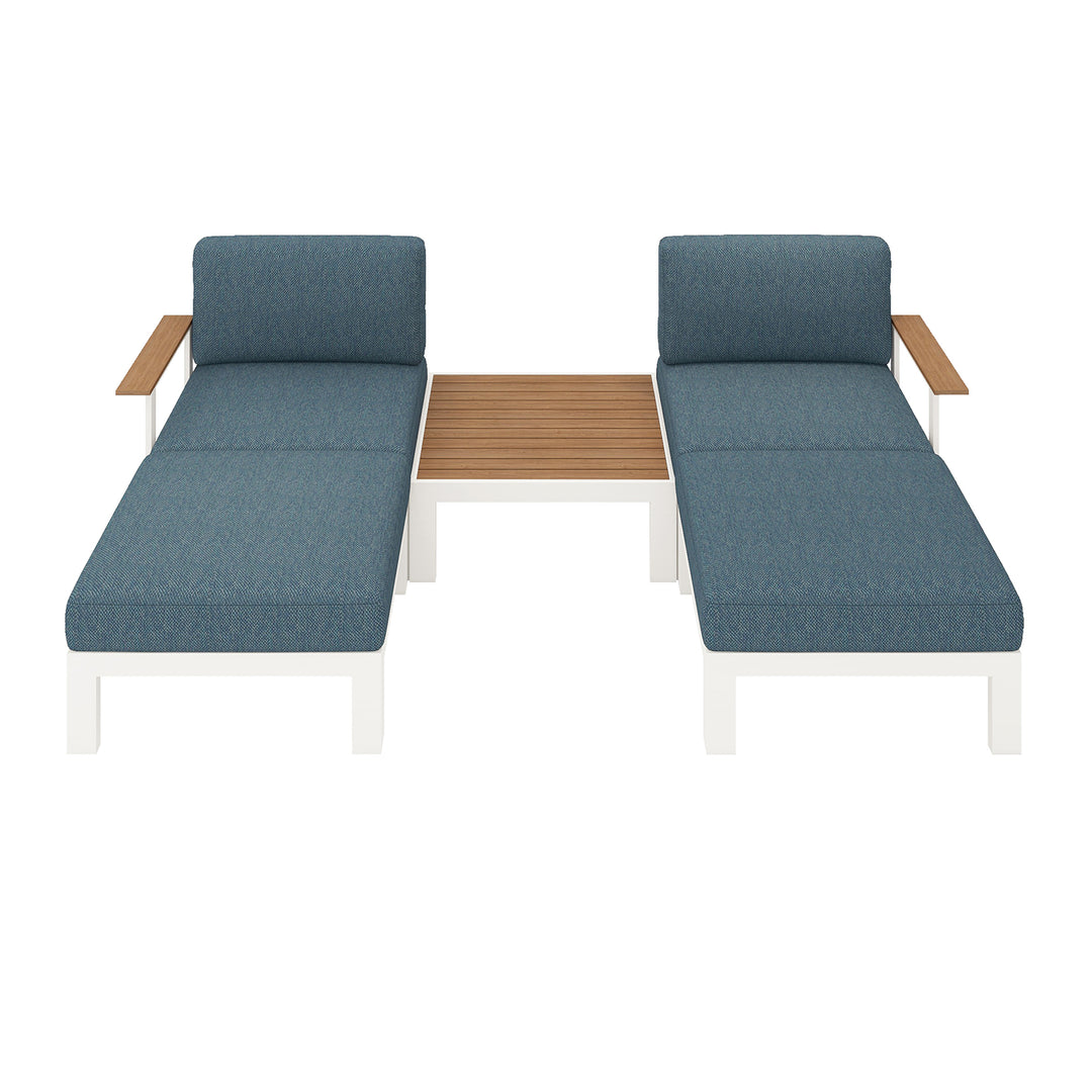 Flexion Home Newport 5‑Piece Outdoor Modular Patio Set - FlexionHome