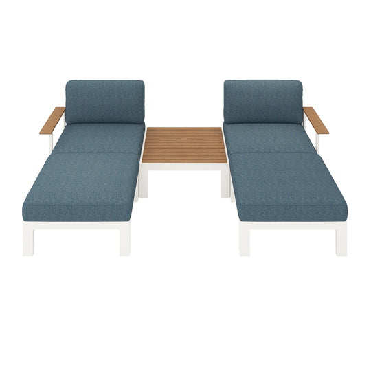 Flexion Home Newport 5‑Piece Outdoor Modular Patio Set - FlexionHome