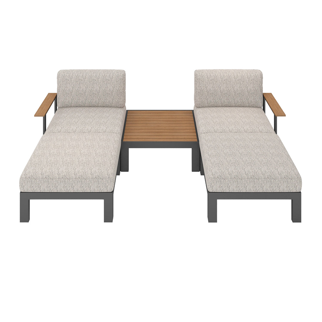 Flexion Home Newport 5‑Piece Outdoor Modular Patio Set - FlexionHome