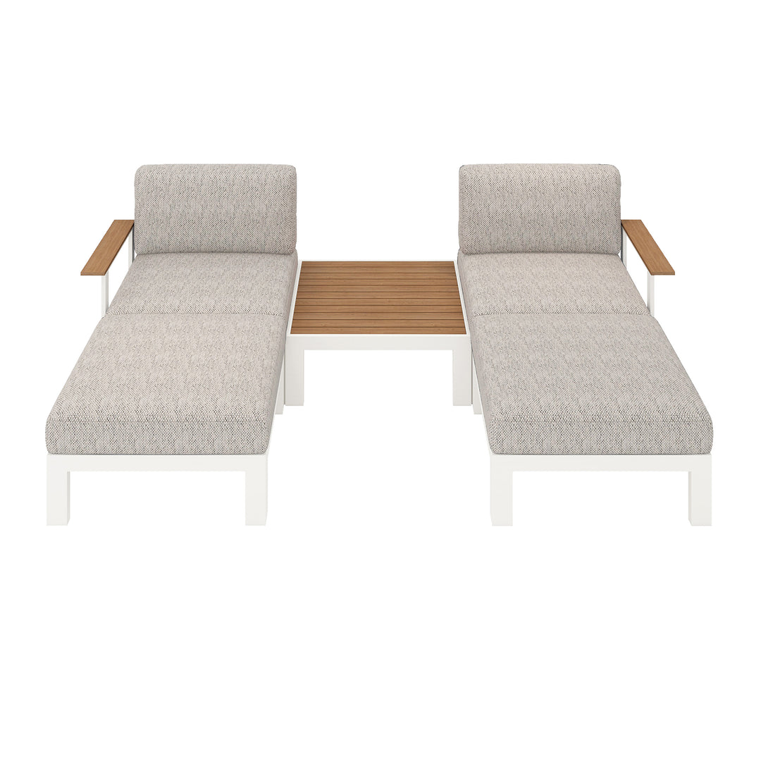 Flexion Home Newport 5‑Piece Outdoor Modular Patio Set - FlexionHome