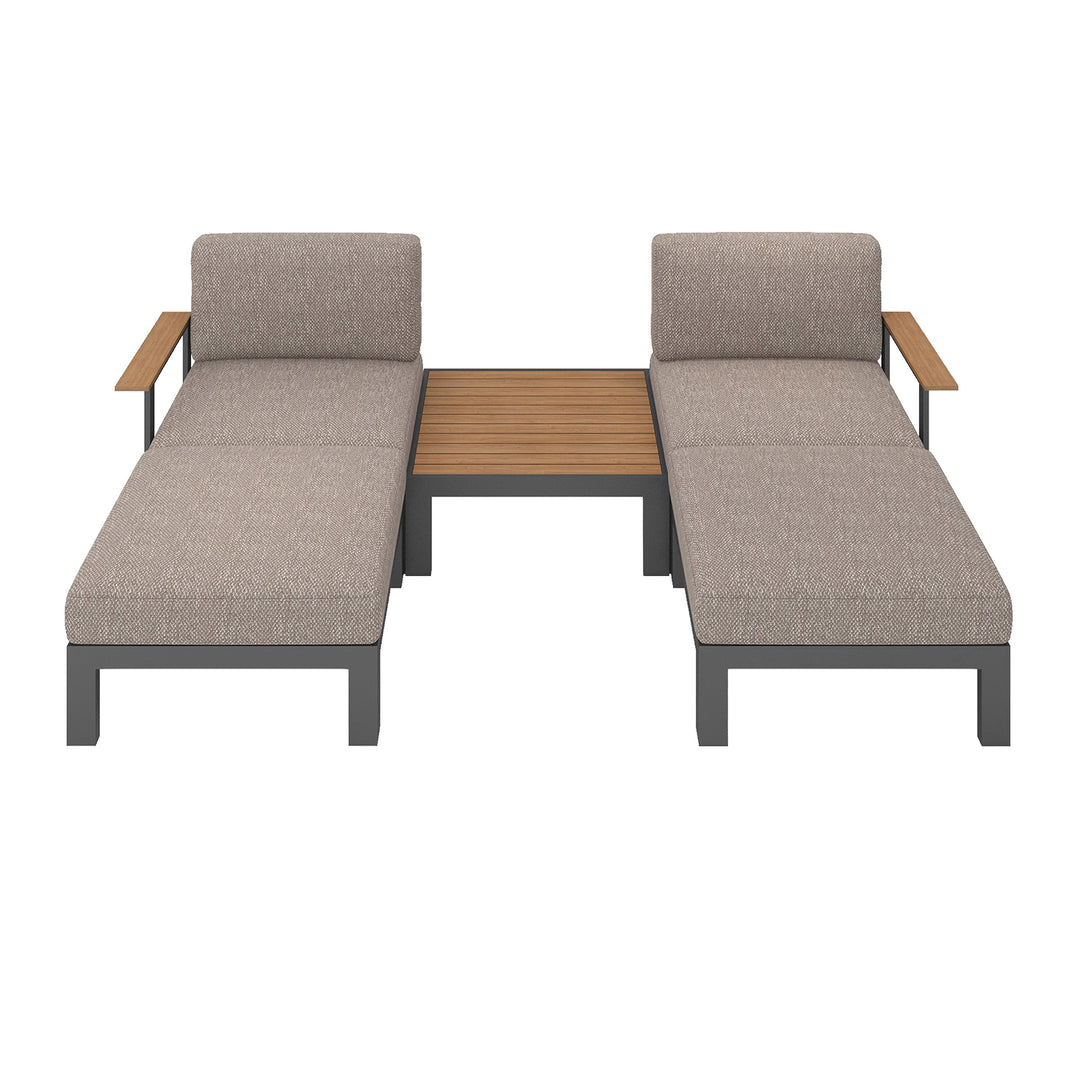 Flexion Home Newport 5‑Piece Outdoor Modular Patio Set - FlexionHome