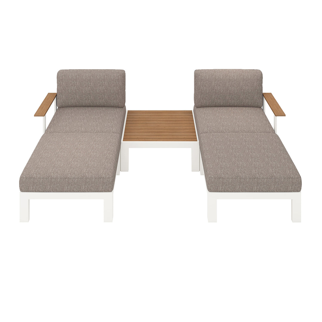 Flexion Home Newport 5‑Piece Outdoor Modular Patio Set - FlexionHome