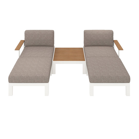 Flexion Home Newport 5‑Piece Outdoor Modular Patio Set - FlexionHome