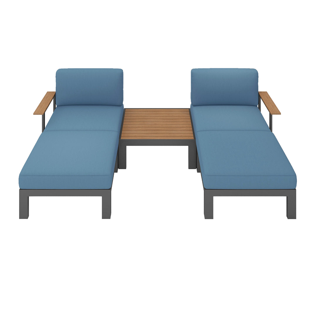 Flexion Home Newport 5‑Piece Outdoor Modular Patio Set - FlexionHome