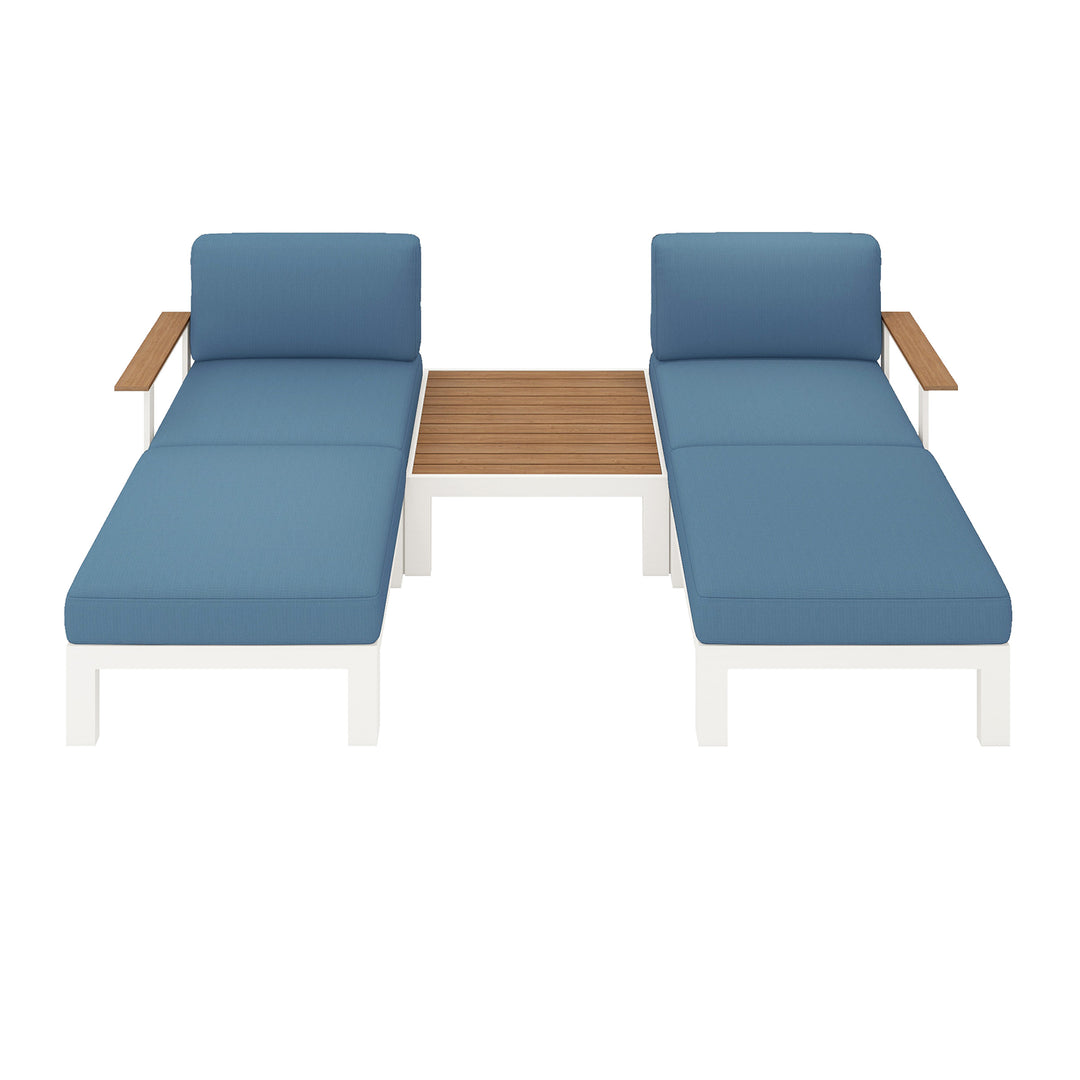 Flexion Home Newport 5‑Piece Outdoor Modular Patio Set - FlexionHome