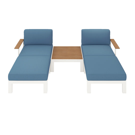 Flexion Home Newport 5‑Piece Outdoor Modular Patio Set - FlexionHome