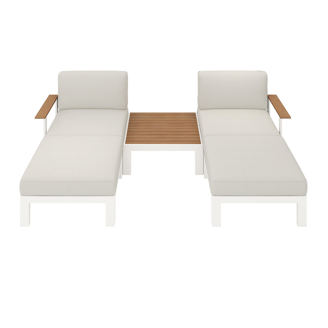 Flexion Home Newport 5‑Piece Outdoor Modular Patio Set - FlexionHome