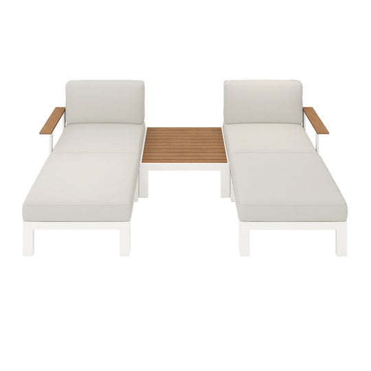 Flexion Home Newport 5‑Piece Outdoor Modular Patio Set - FlexionHome