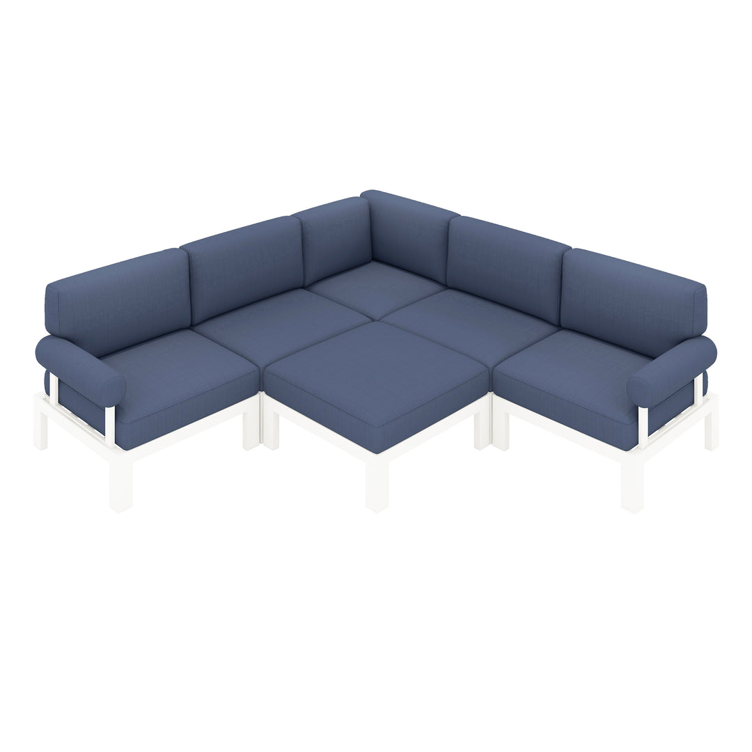 Flexion Home Newport 6-Piece Outdoor L-Shape Sofa Set - FlexionHome