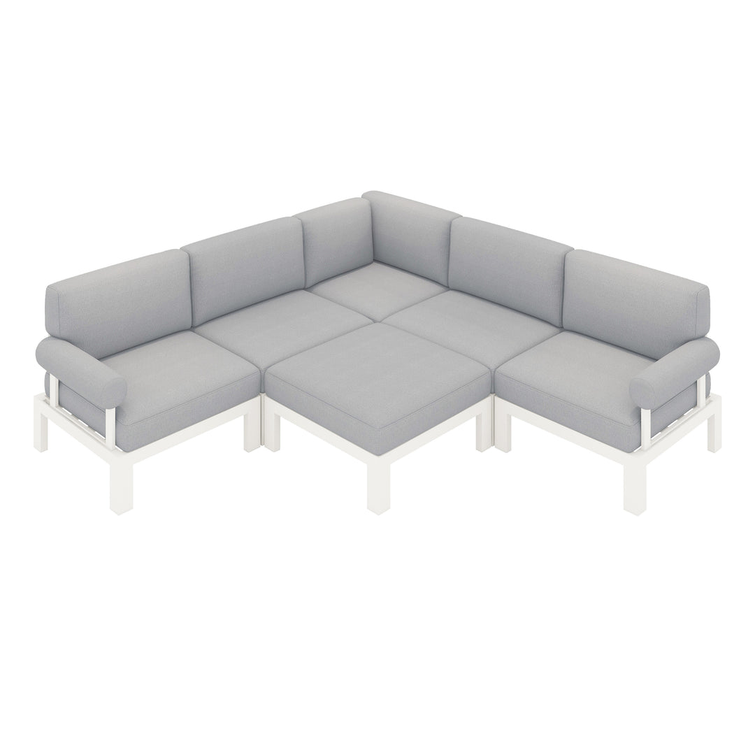 Flexion Home Newport 6-Piece Outdoor L-Shape Sofa Set - FlexionHome