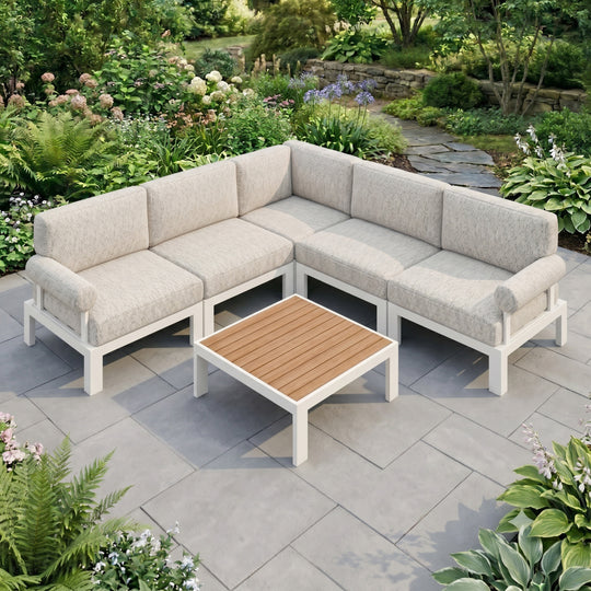 Flexion Home Newport 6-Piece L-Shape Social Set - FlexionHome