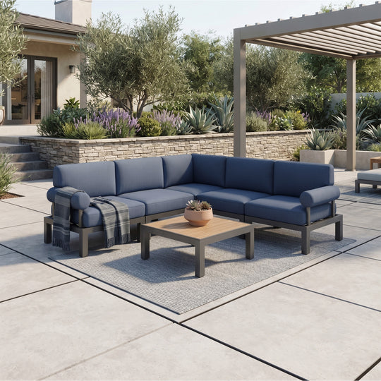 Flexion Home Newport 6-Piece L-Shape Social Set