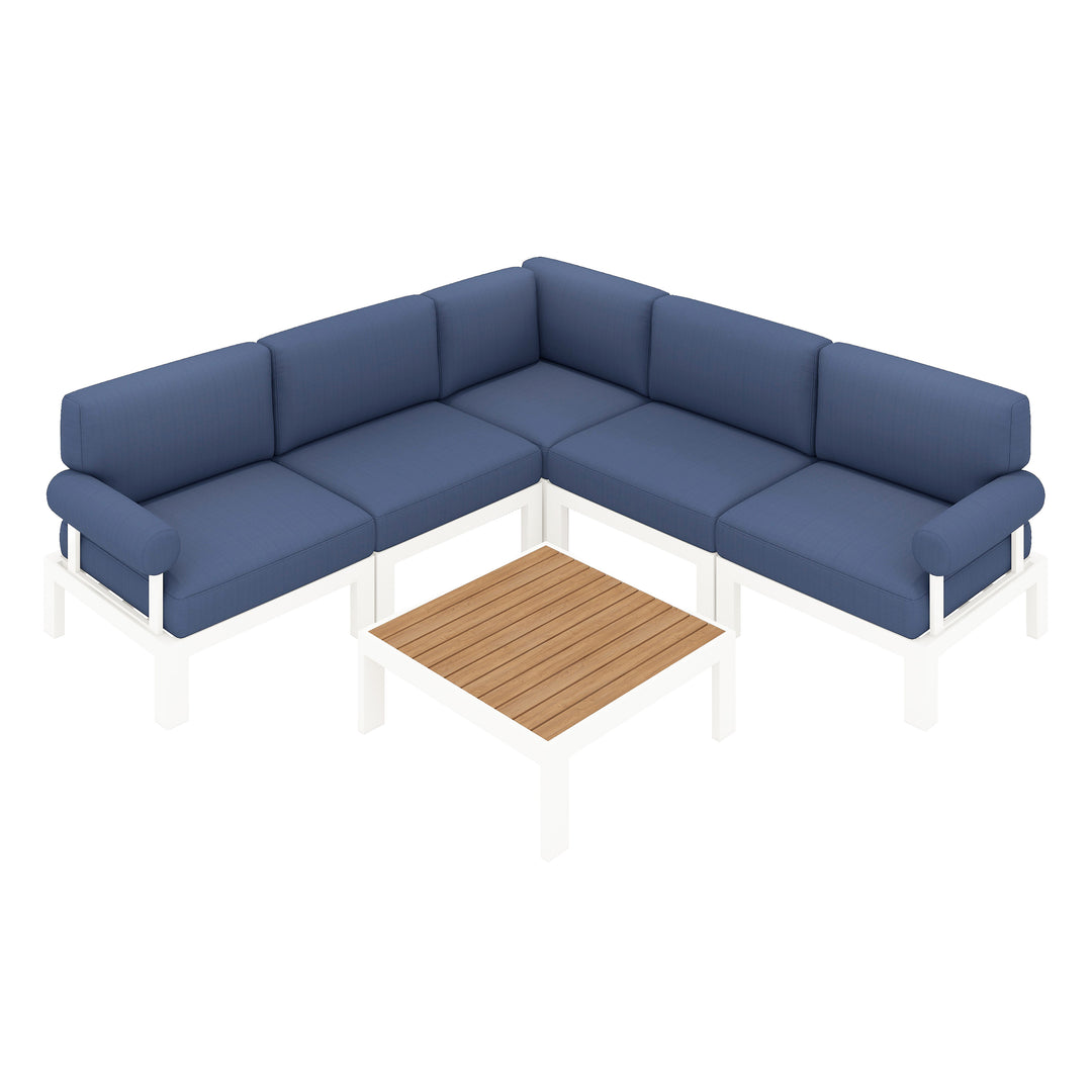 Flexion Home Newport 6-Piece L-Shape Social Set - FlexionHome