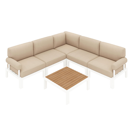 Flexion Home Newport 6-Piece L-Shape Social Set - FlexionHome
