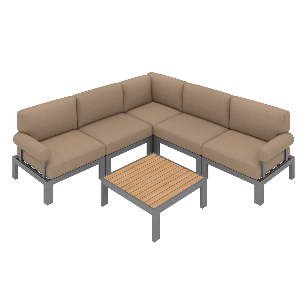 Flexion Home Newport 6-Piece L-Shape Social Set - FlexionHome