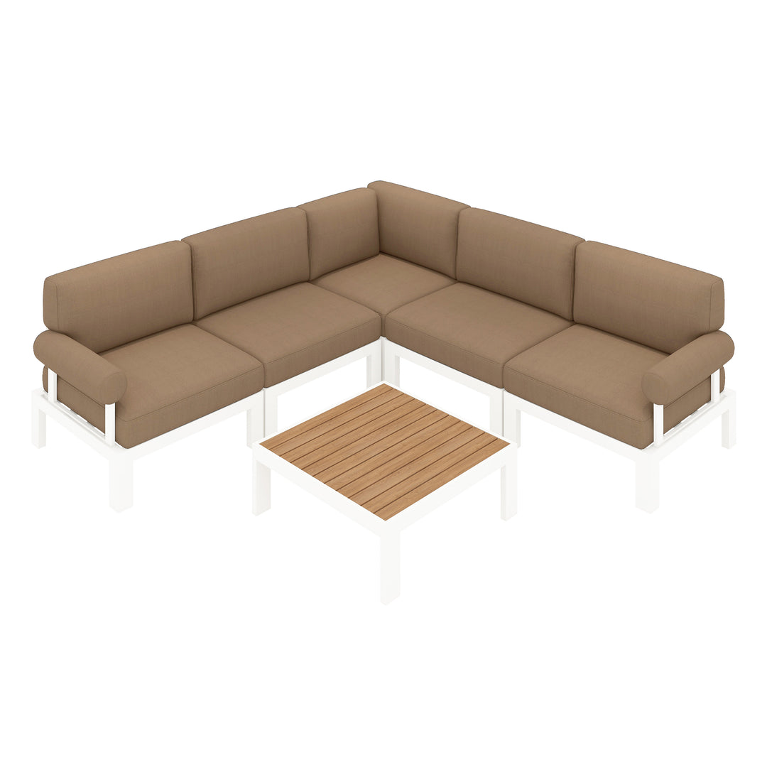 Flexion Home Newport 6-Piece L-Shape Social Set - FlexionHome