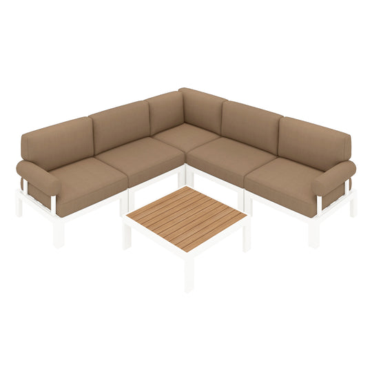 Flexion Home Newport 6-Piece L-Shape Social Set - FlexionHome
