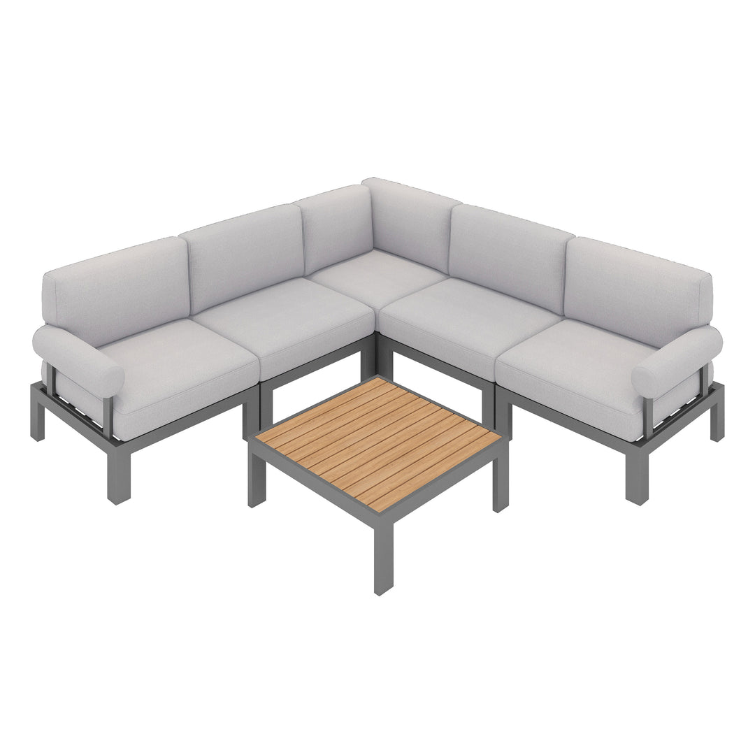 Flexion Home Newport 6-Piece L-Shape Social Set - FlexionHome