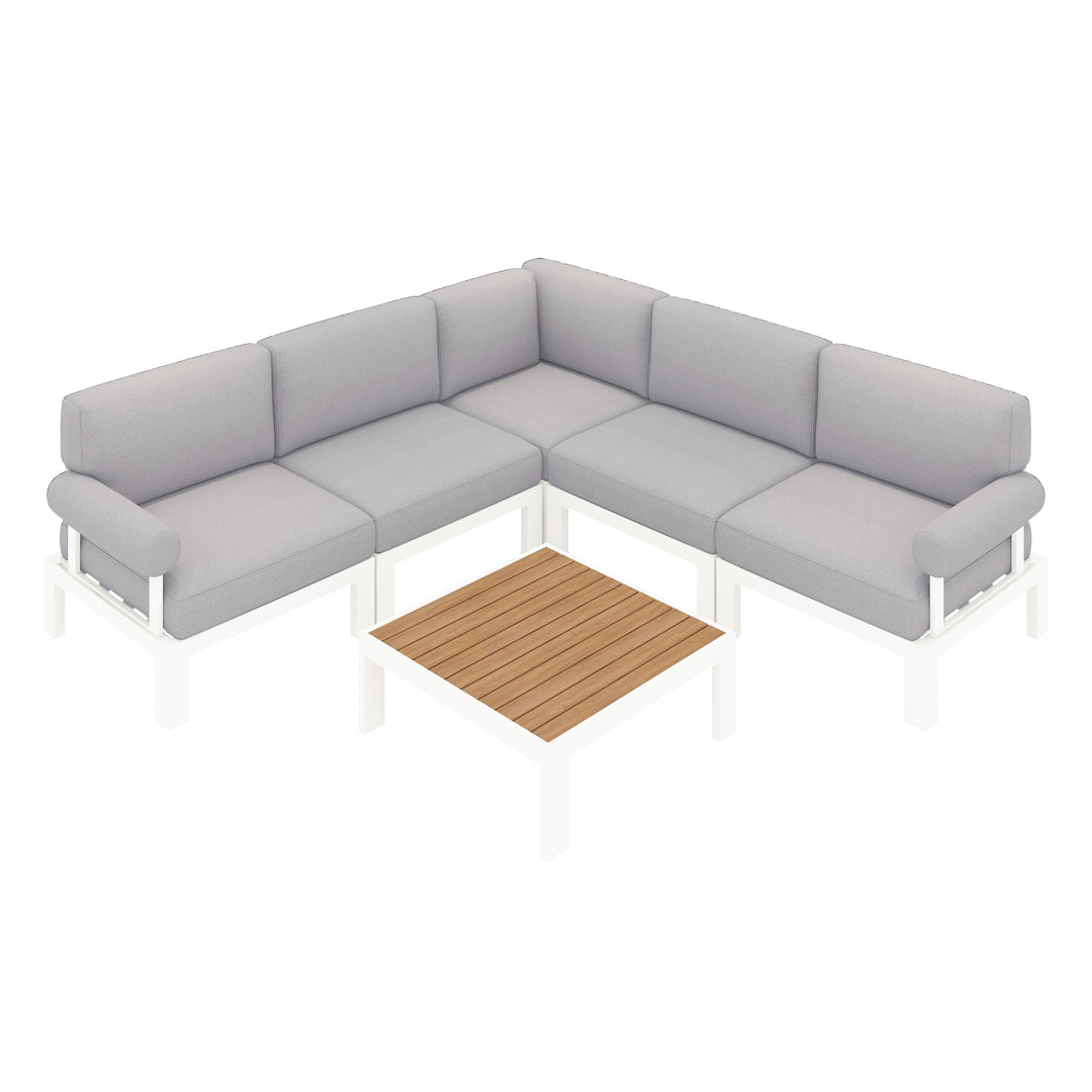 Flexion Home Newport 6-Piece L-Shape Social Set - FlexionHome