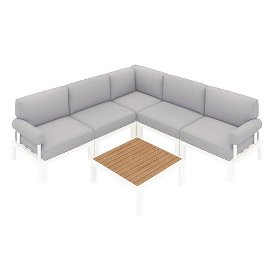 Flexion Home Newport 6-Piece L-Shape Social Set - FlexionHome