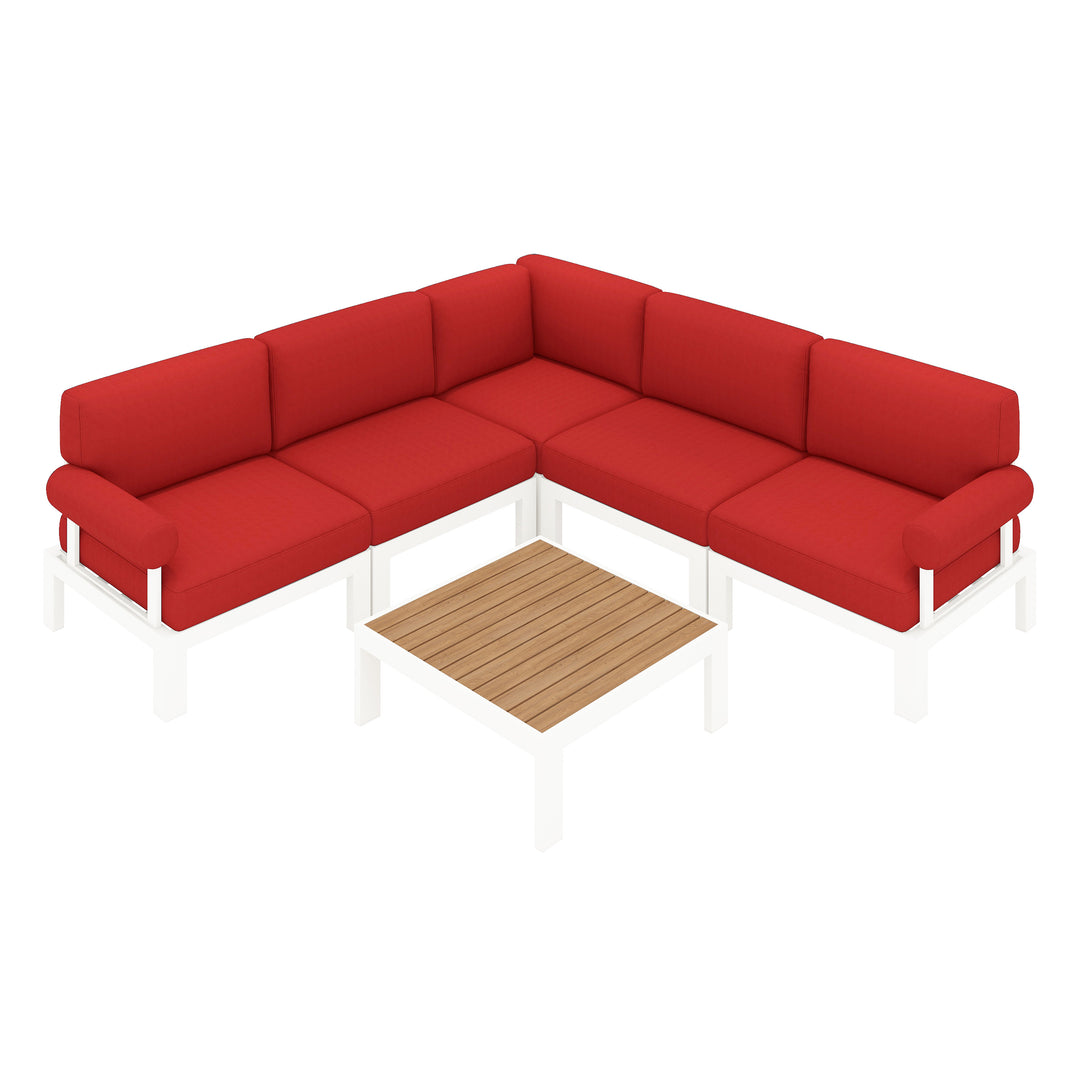 Flexion Home Newport 6-Piece L-Shape Social Set - FlexionHome