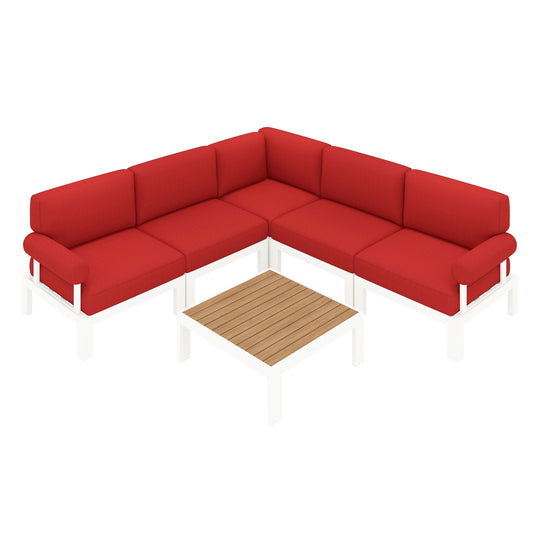 Flexion Home Newport 6-Piece L-Shape Social Set - FlexionHome