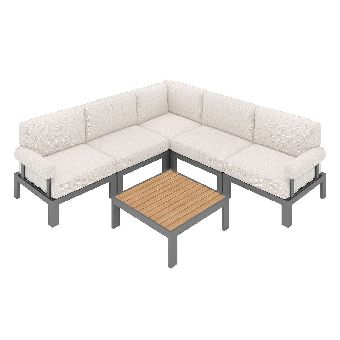 Flexion Home Newport 6-Piece L-Shape Social Set - FlexionHome