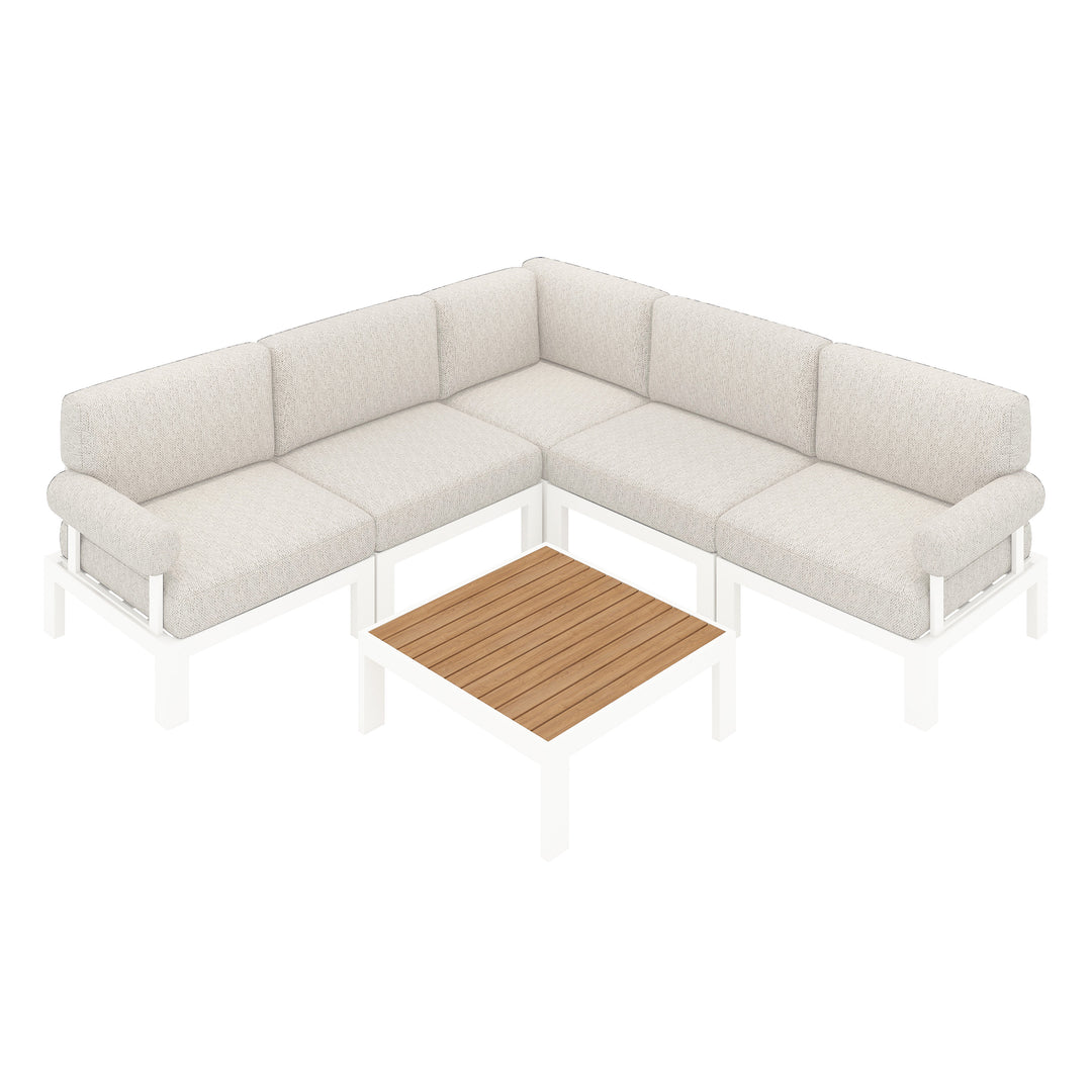 Flexion Home Newport 6-Piece L-Shape Social Set - FlexionHome