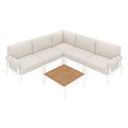 Flexion Home Newport 6-Piece L-Shape Social Set - FlexionHome