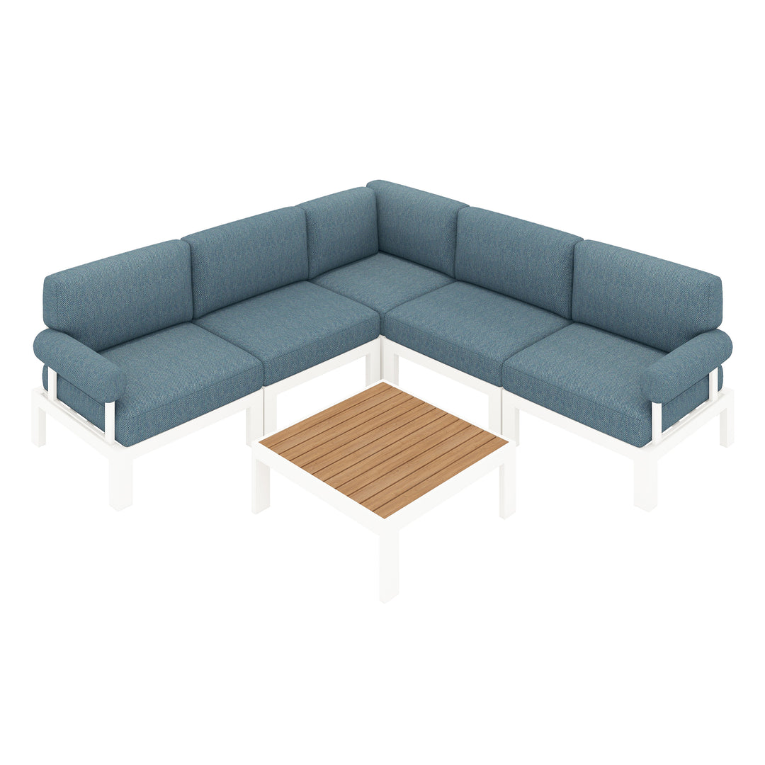 Flexion Home Newport 6-Piece L-Shape Social Set - FlexionHome
