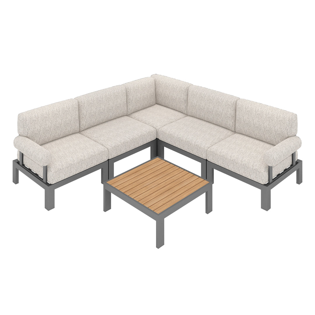 Flexion Home Newport 6-Piece L-Shape Social Set - FlexionHome