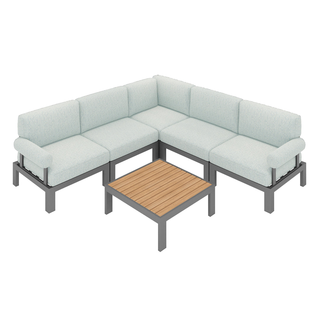 Flexion Home Newport 6-Piece L-Shape Social Set - FlexionHome