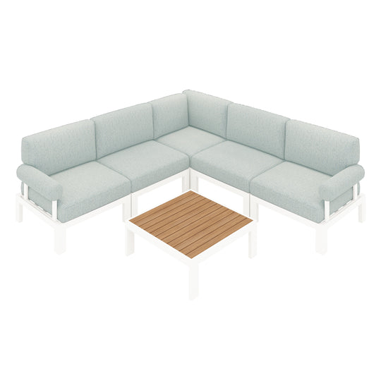 Flexion Home Newport 6-Piece L-Shape Social Set - FlexionHome