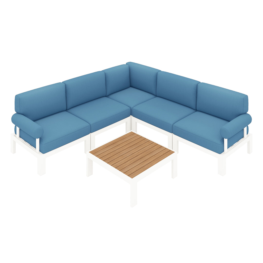 Flexion Home Newport 6-Piece L-Shape Social Set - FlexionHome